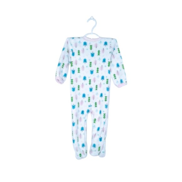 #KI9 Monkey Bars Infants Onesie Cozy White & Pink  Sleepwear - Picture 2 of 5